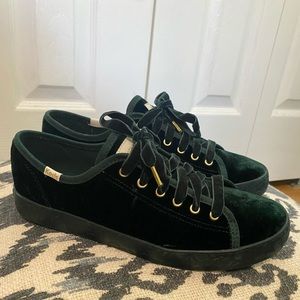 Keds for Kate Spade Kickstart Green Velvet
